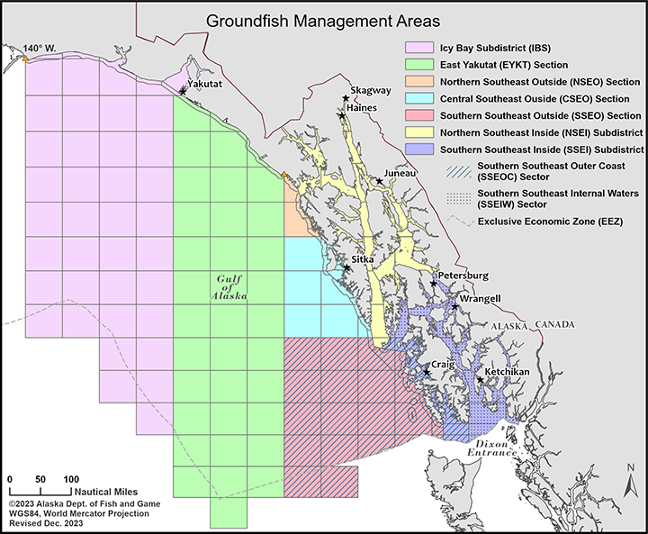 Groundfish Management Areas map