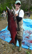 Photo of Jenna Davis and fish