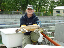 Photo of Jenna Davis and fish