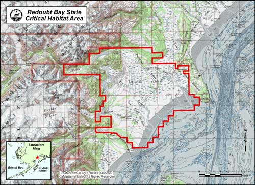 map of Redoubt Bay